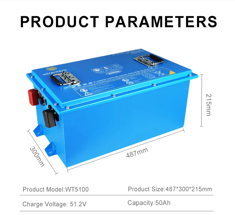 Wirentech High Capacity Solar Lithium Battery 51.2v 105ah Lifepo4