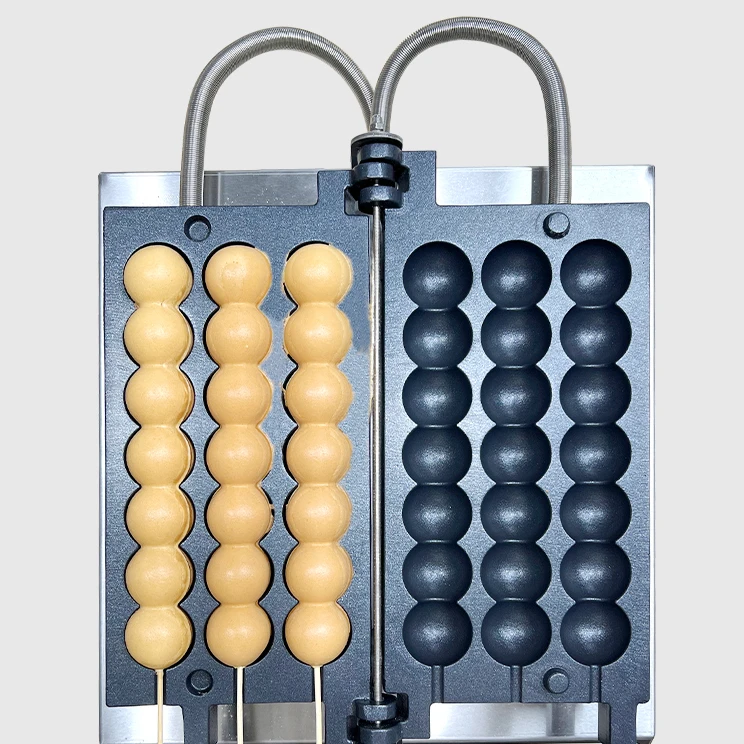 ボール型バブル串オーバーターンデザインノンスティックワッフル