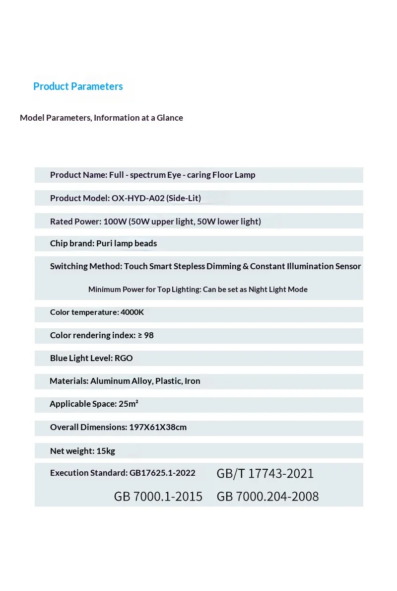 Specifications