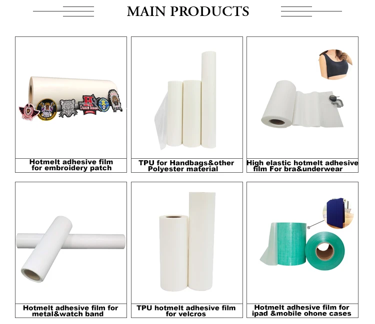 Transparent TPU Hot Melt Adhesive Film with 100~120℃ Temperature Range and 1400mm Customizable Width