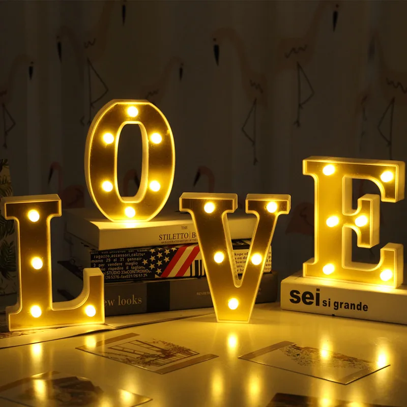 Lettered Led Light Decoration For Christmas & Parties - Oem