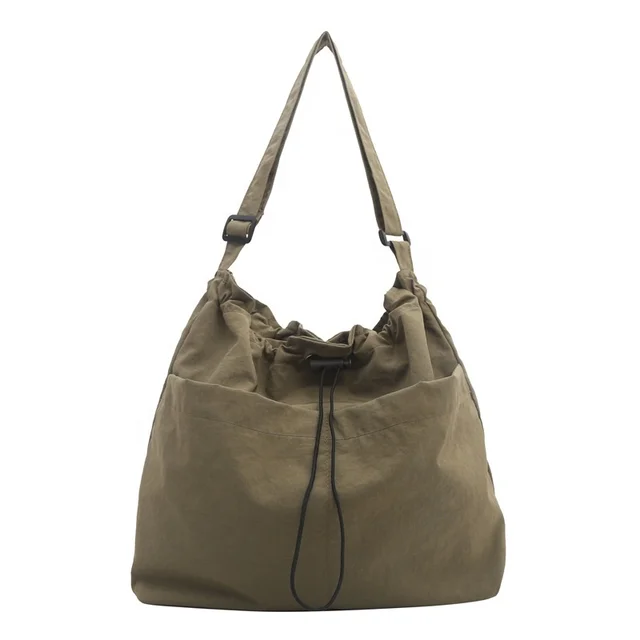 Customized Recyclable High-Capacity Crossbody Bag High-Durable Nylon Textile Bag