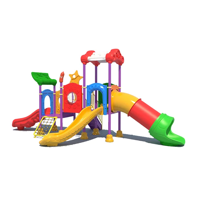 Qiaoqiao 2023 Cheap Plastic Slide Outdoor Playground Children Outdoor ...