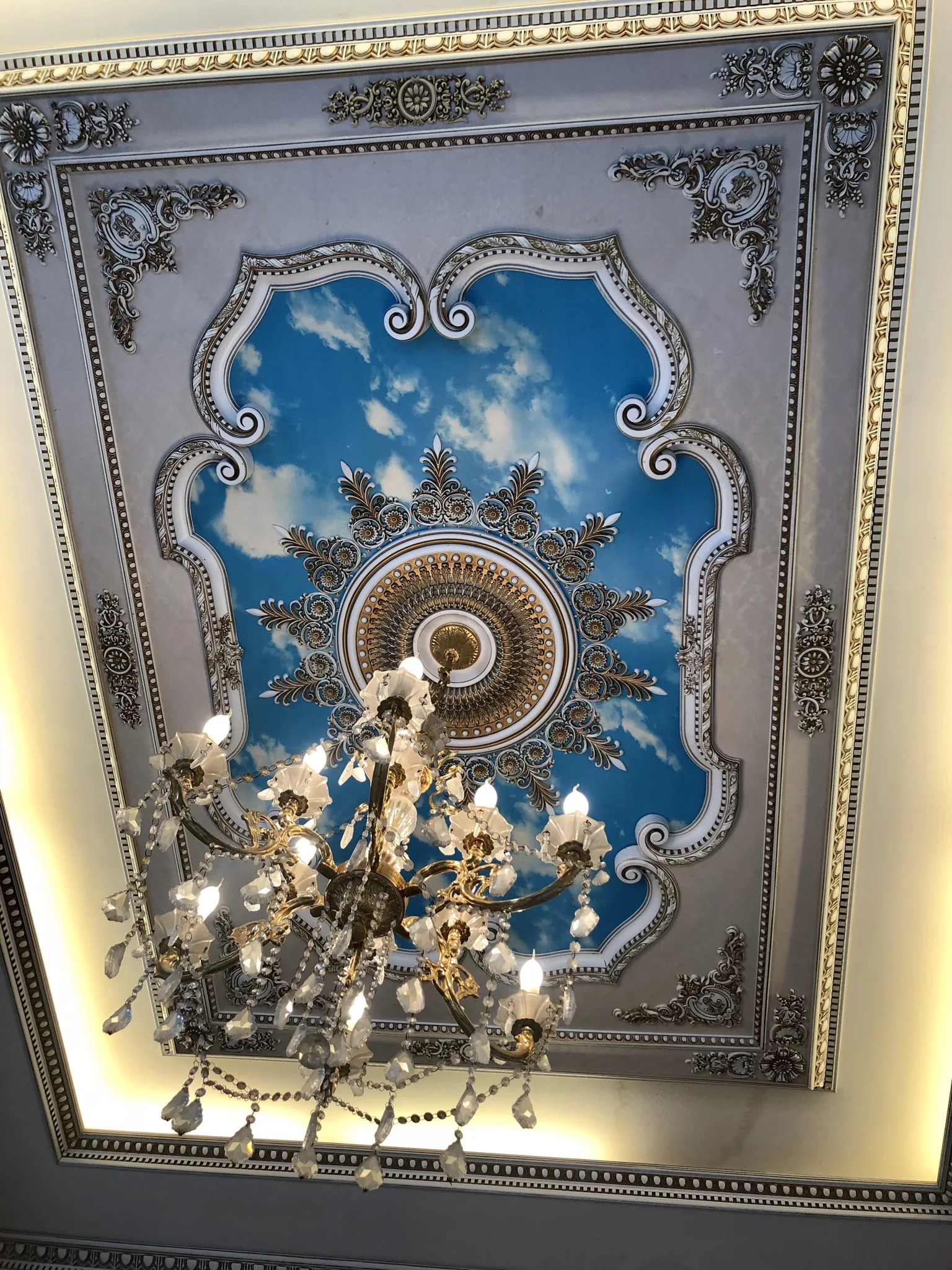 Banruo Design New Style Pop square Ceiling Decorative Ceiling Wall for Banquet Hall