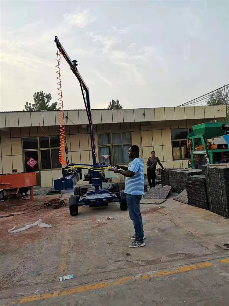 Brick Block Unloading Stacking Collection Clamp Machine