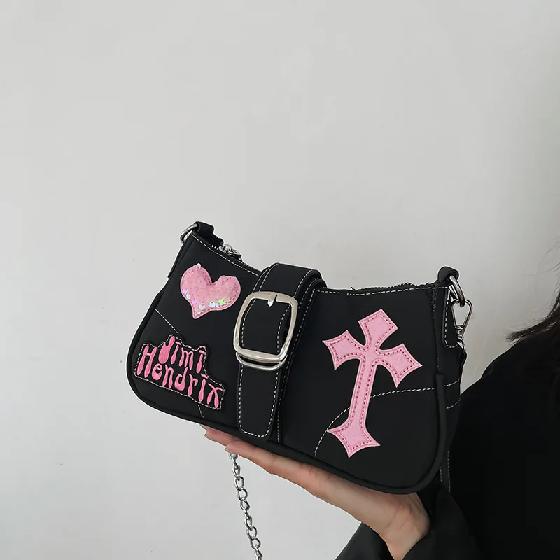 2023 Y2K Gothic Style Women Purse - Sweet Cool Girl PU Bag