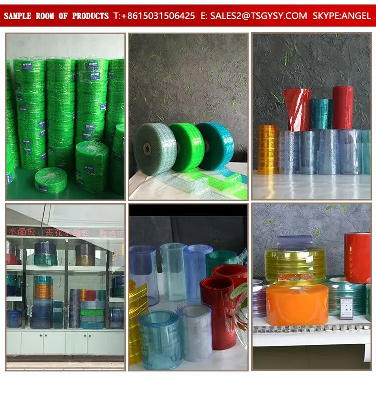 Ocean Blue clear Color PVC Strip Curtain  Table Cover Hydrophilic Soft  Transparent  Plastic Sheets Clean Room  for Outdoor