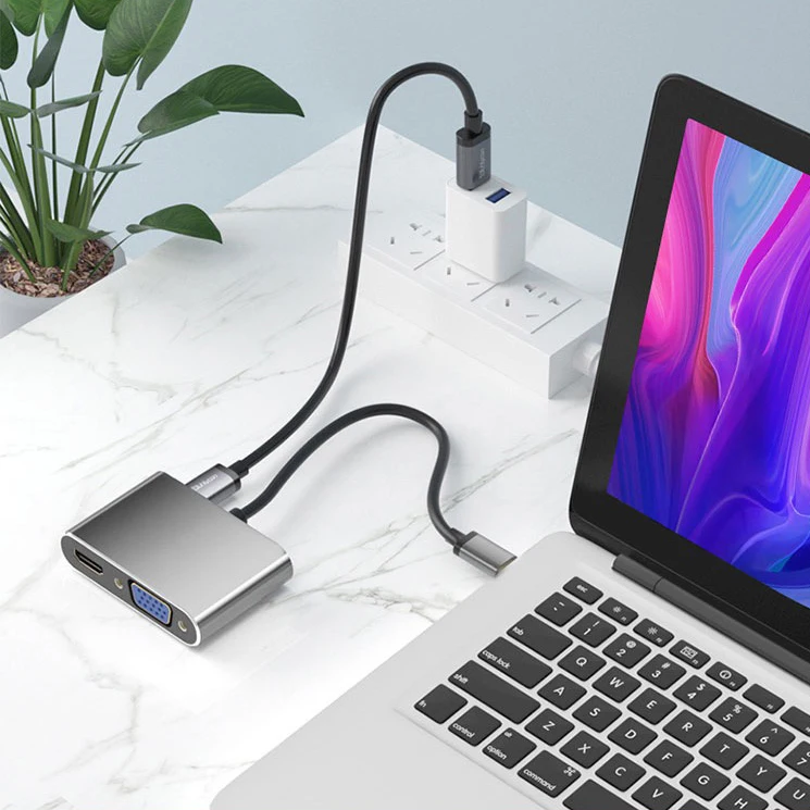 4 Port Usb C Adapters Type C To 4k HDMI Vga Pd Charging 100w Hd Vga Usb3.0 Pd 4-in-1 Hub - Buy Usb 3.1 Type-c/vga Hub 4 In 1 Type C To Hdtv Vga Audio Video Adapter Pd 4-in-1 Usb-c Hub With Type C Usb 3.0 Adapter With 4-usb Ports Tupe-c 4 In 1 Usb C Hub 60hz Adapter With 4-usb Ports Tup-c Usb Hub With Vga