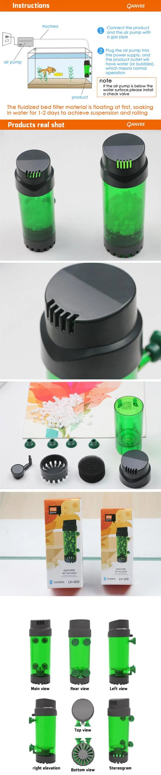 Qanvee Fluidized Bed,With K1 Filter Material Filter,Rolling Fluidized