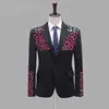 negro morado rojo