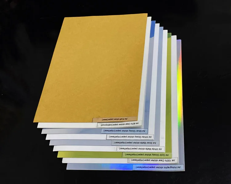 100 A4 Sheets Holographic Laminate Sticker Laminate Self Adhesive