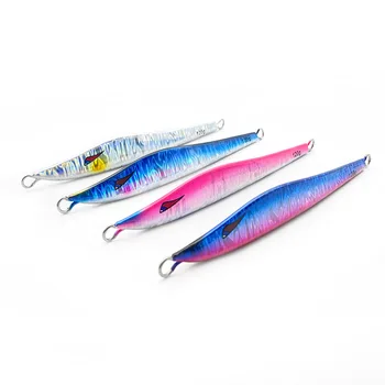 New Style Japanese Iron Plate Lure Lead Metal Jig Artificial Hard Bait Glow-in-the-Dark Laser 60g-120g – Metal Jig – view 2