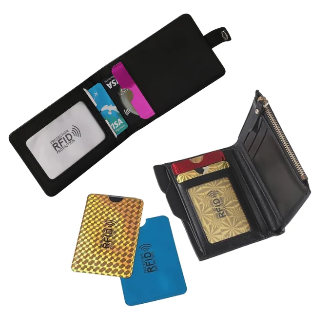 RFID Blocking Credit Card Sleeves Top Identity Theft Protection Travel Case  Set. Smart Holders Fit Wallet, Purse LOGO Custom| Alibaba.com