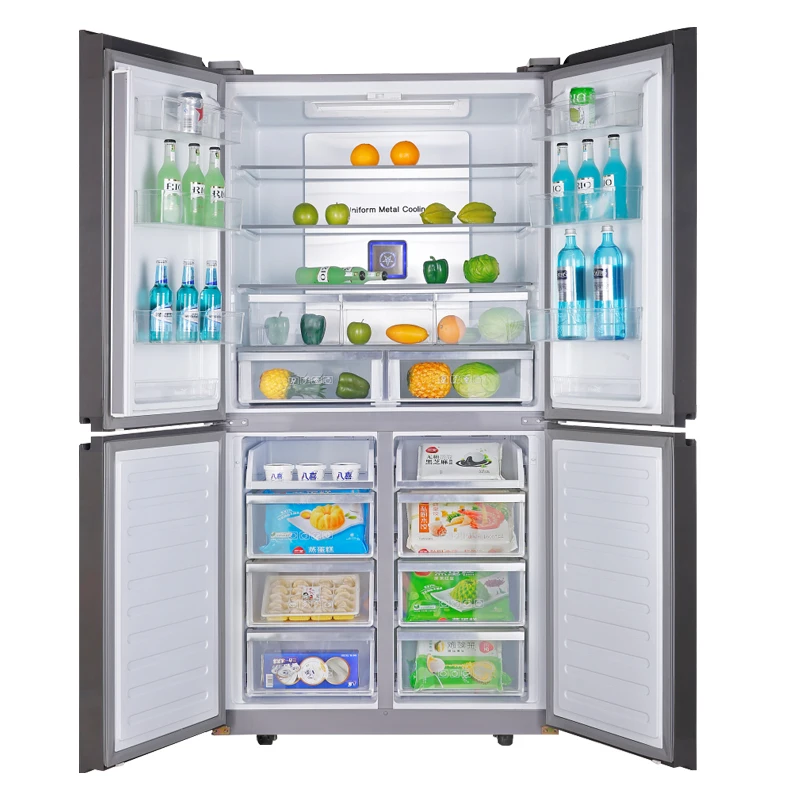 639L 4 двери холодильник со стеклянной дверью без