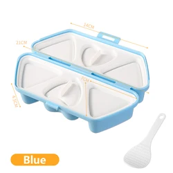 Форма для рисовых шариков с антипригарным покрытием, 6 в 1, треугольная форма для приготовления онигири с рисовой лопаткой для приготовления суши