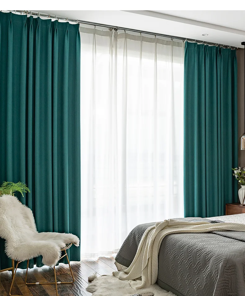 Alexa Motorized Electric Wifi Control Dark Color Blackout Hotel Curtains Vertical Shades Drapes Protect Privacy Curtains