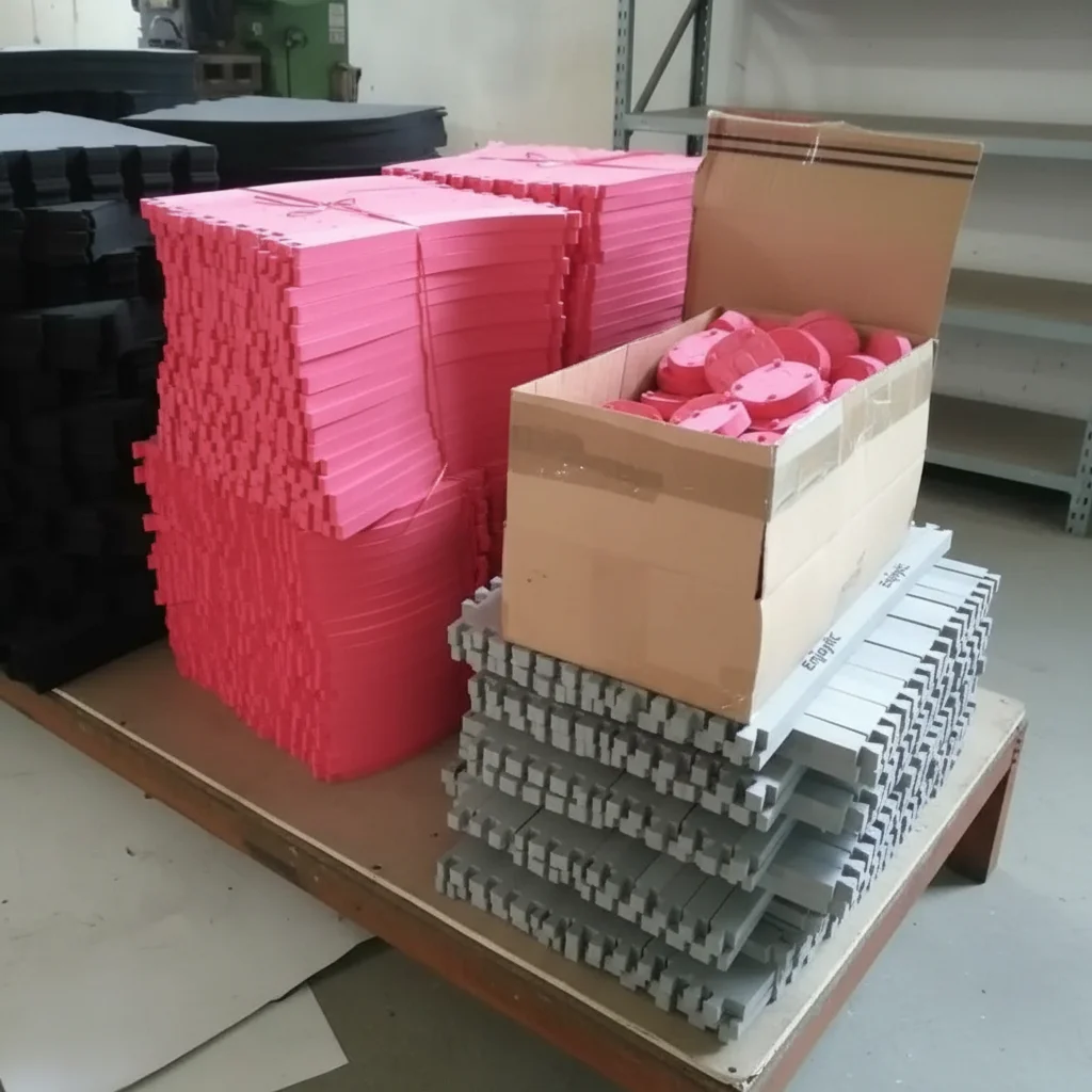 BAFOVY Barrière de Course de Voiture RC, Barrière de Route RC pour Mini Piste de Dérive Z Décorative, Plastique, 50 Pièces de Clôture de Terrain RC