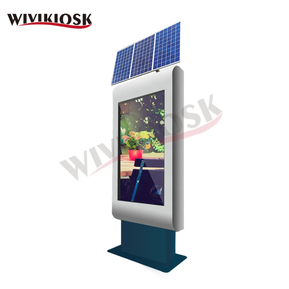 Solar Power Waterproof Dustproof Touch Screen Information Kiosk