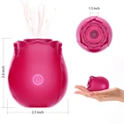 Sex Toys Rose Shape Vagina Sucking Vibrator Intimate Good Nipple Sucker Oral Licking Clitoris Stimulation Powerful Sex Toys For Women%