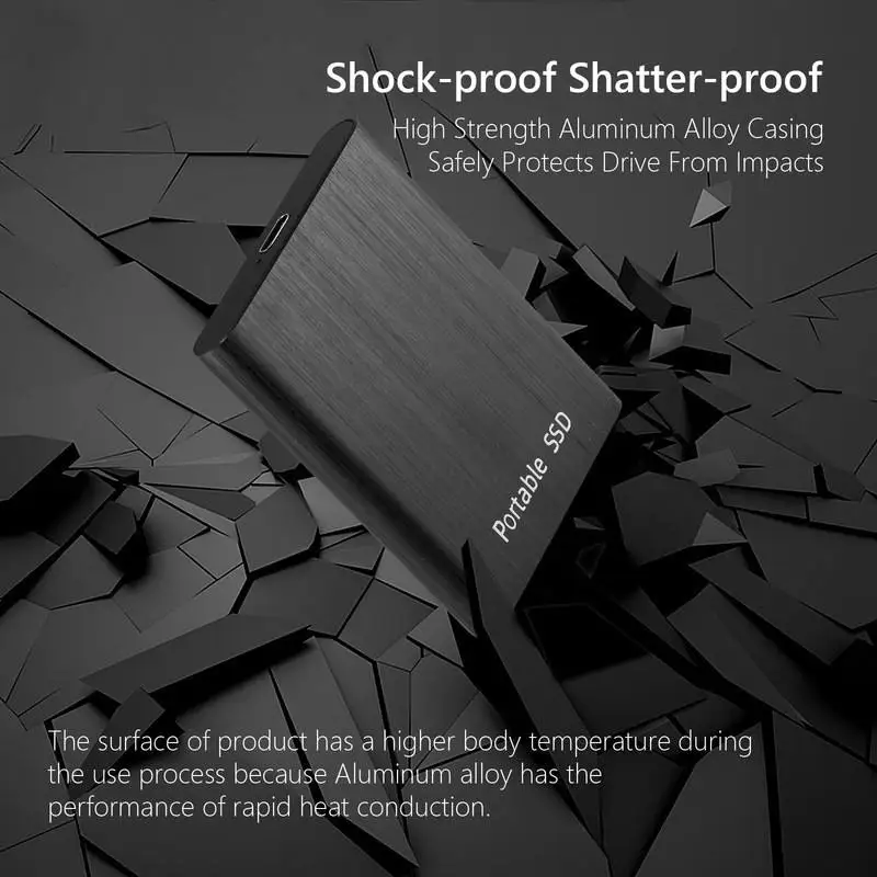 Мобильный ssd жесткий диск 1 ТБ 2 4 6 8 10 внешний портативный твердотельный накопитель