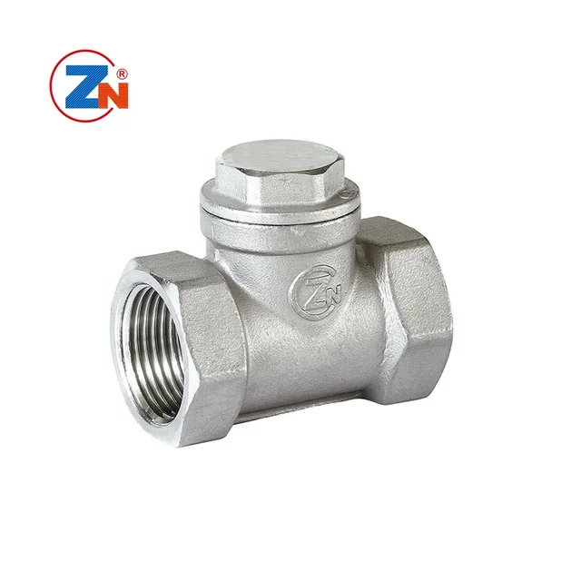 200WOG Screw Ends CF8 CF8M 304 Stainless Steel Water Pipe Lift Type Check Valves