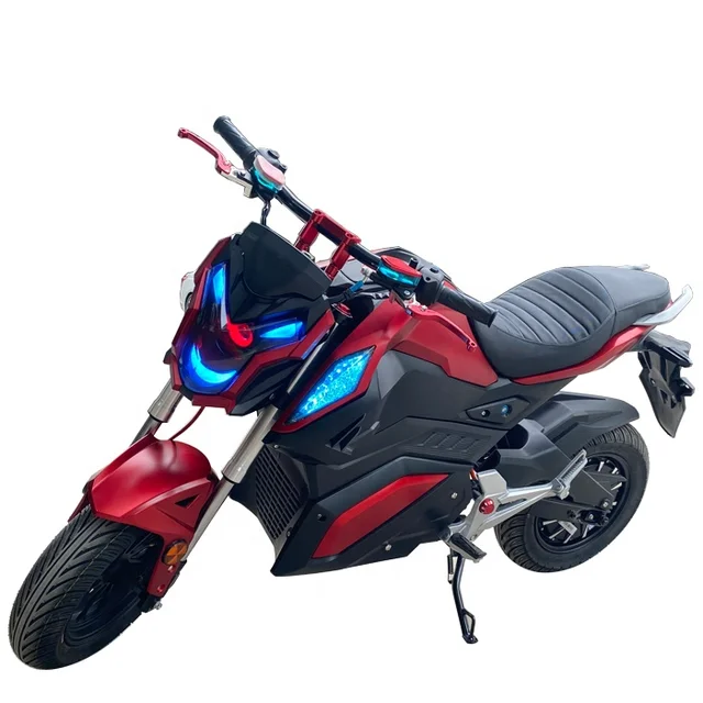 2023 Popular Design Bike 72v 20ah Lead Acid Battery 12'' Tyre 1500-2000w Adult Electric Motorcycle