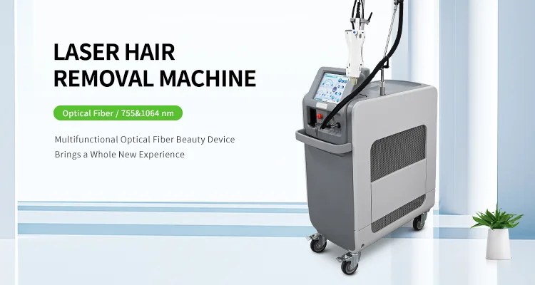 Advanced dual-wavelength Alexandrite 755nm and Nd:YAG 1064nm long-pulse laser hair removal machine designed for medical spas and dermatology clinics. High-power output, intelligent cooling, and multi-spot technology deliver fast, safe, and effective treatments for all skin types. alexandrite laser hair removal machine, 755nm alexandrite laser, 1064nm nd yag laser hair removal, long pulse alexandrite nd yag laser, professional hair removal device, medical spa laser machine, clinic grade hair removal system Professional 755nm Alexandrite + 1064nm Nd:YAG Laser Hair Removal System