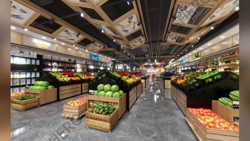 Supermarket Design Layout Modern Supermarket Interior Design Factory ...