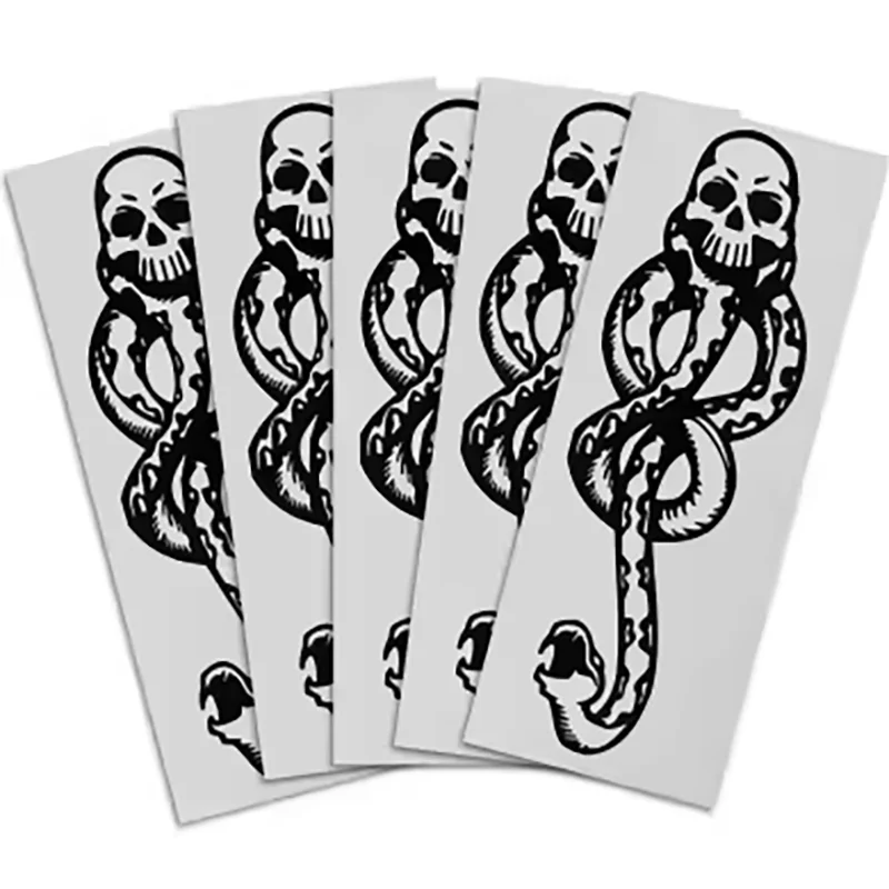 Magic Death Eaters Dark Mark Mamba Snake Temporary Tattoo for Costume Party Day of the Death Tattoo