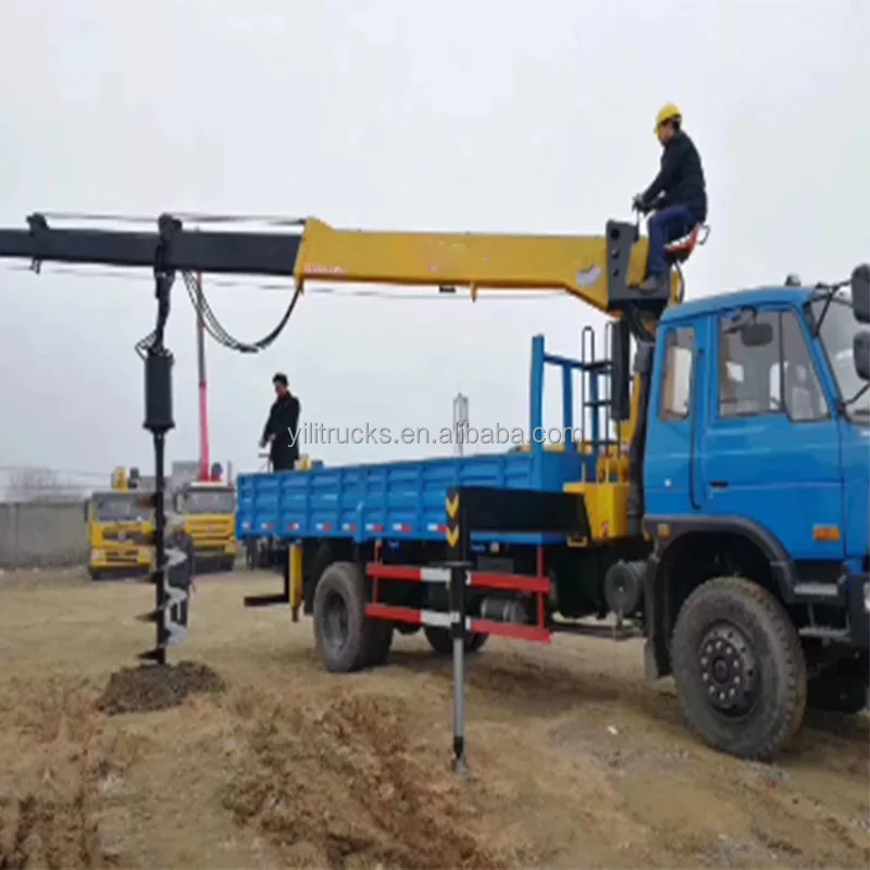 Foton 4x2 Rhd 8t Truck Mounted Crane With Dump Box Tipper Truck With