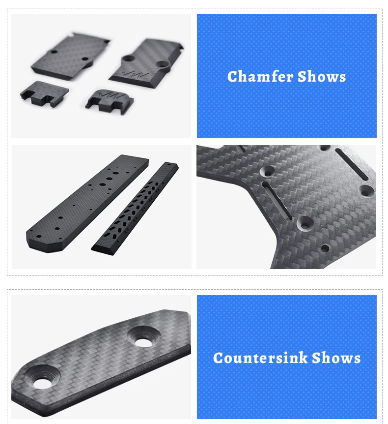 Laminated Sheet Cnc Cutting Carbon Fiber Cnc Milling Cutting Carbon