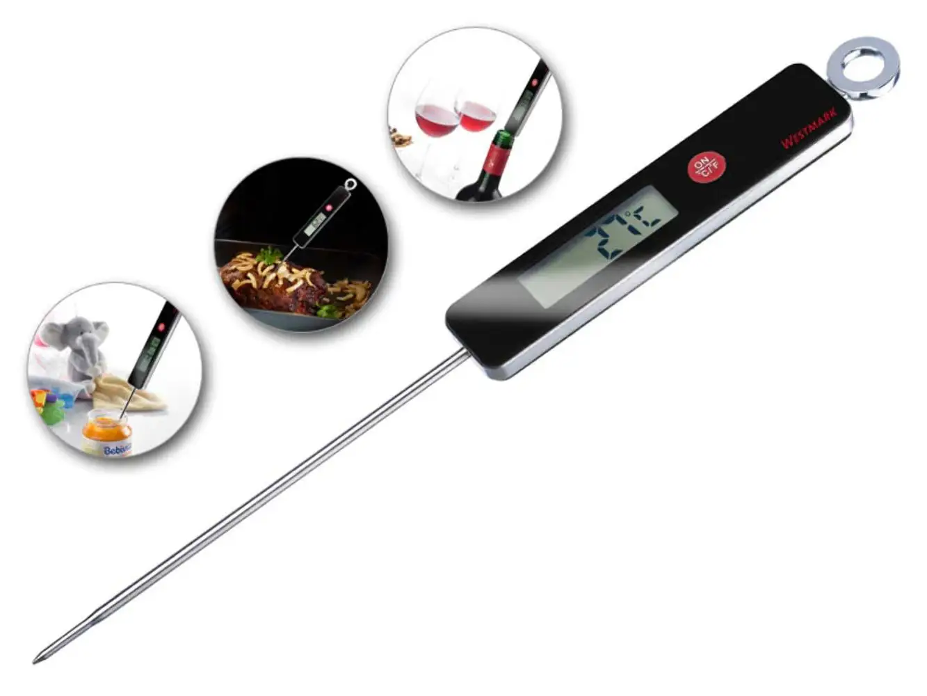 Pen-style Digital Food Thermometer 304 Stainless Steel ABS Plastic BBQ Digital Thermometer