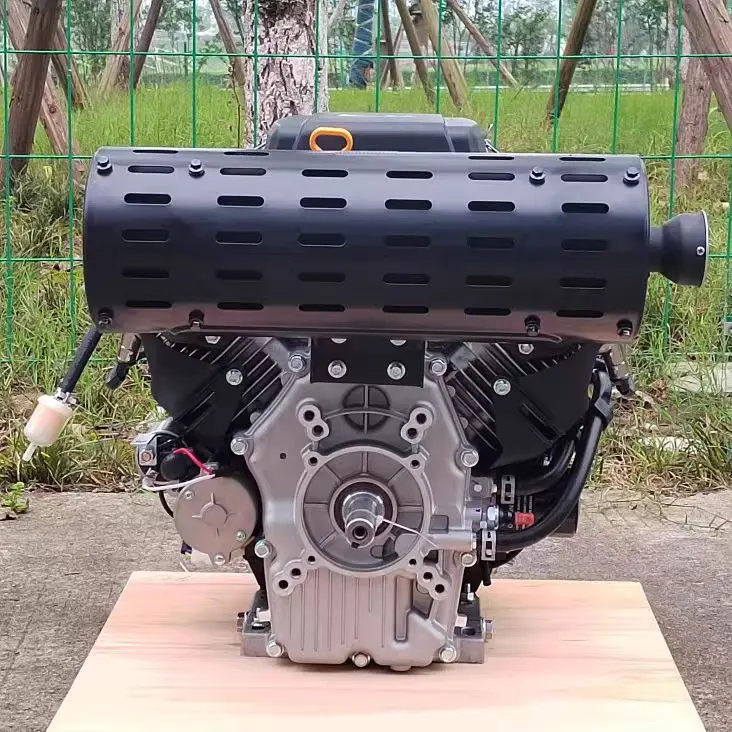 Loncin 2V80FD 764CC Gasoline Engine - 25HP Air-Cooled 4-Stroke for