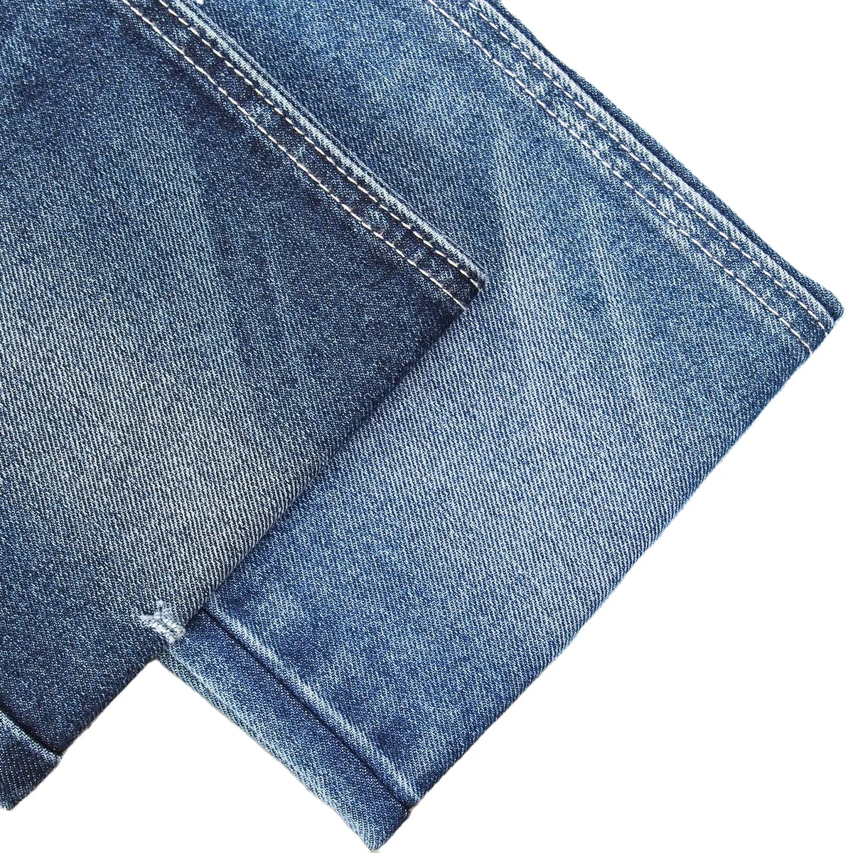 Eco-friendly Denim Fabric Sustainable Certificated Repreve Cotton/Polyster  Jeans Material, image size:1200x1200