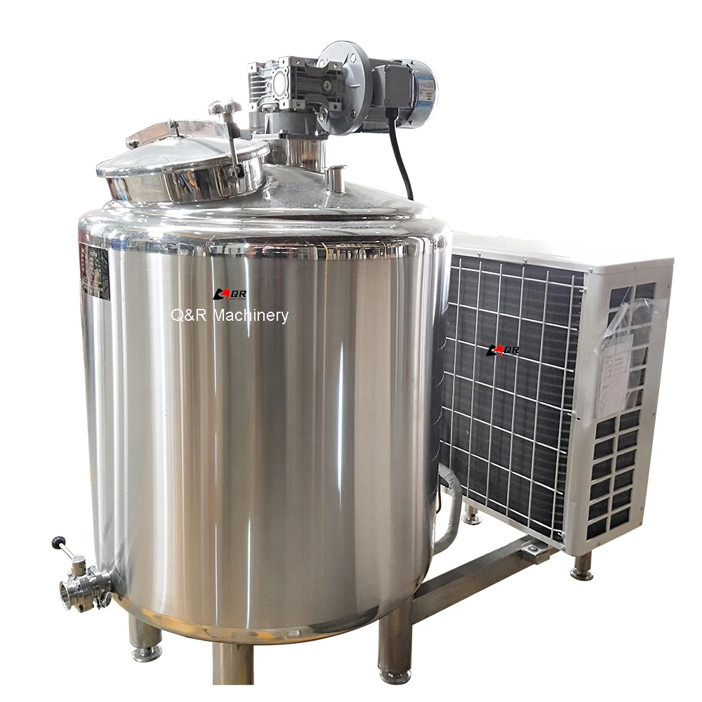 Custom Made Milk Storage Containers Milk Cooling Storage Tank 500l for Dairy Cooling