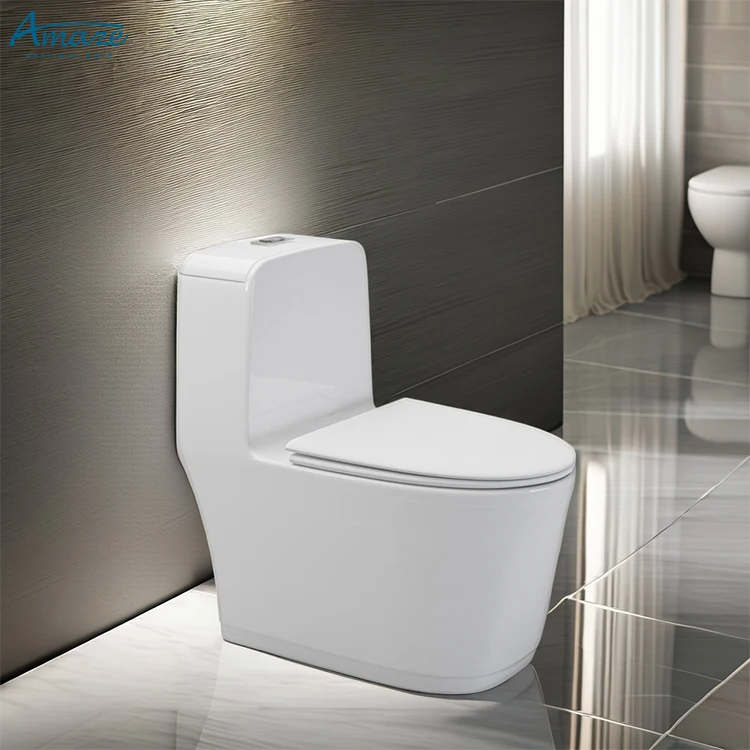 High quality modern sanitary ware hotel household bathroom toilet floor mounted one piece ceramic toilet