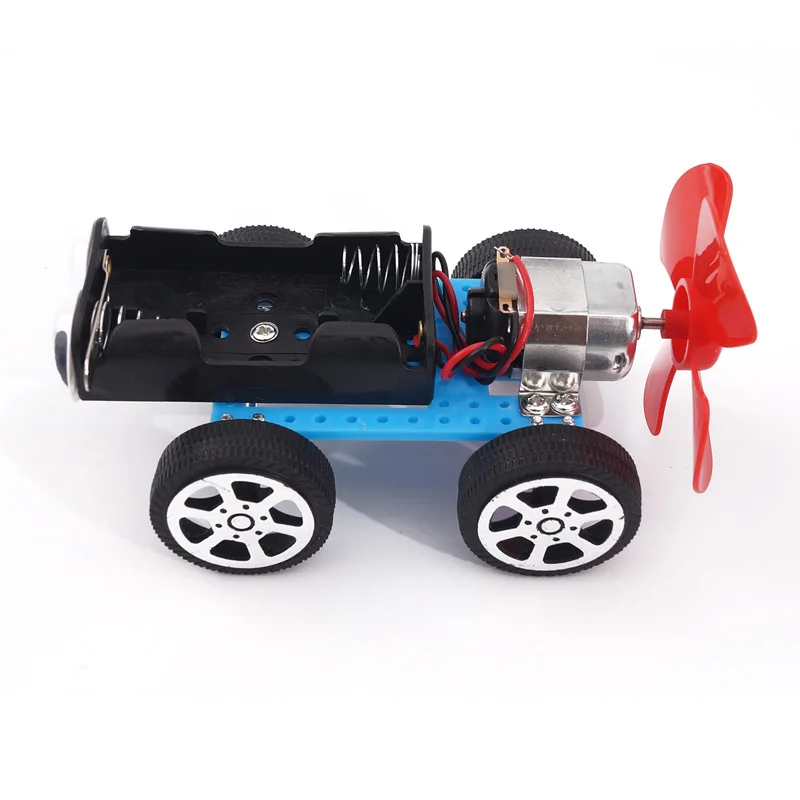 NEW Wind Powered Car Experiment Kit Educational Project Toy Project 