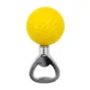 Yellow golf ball beer opener