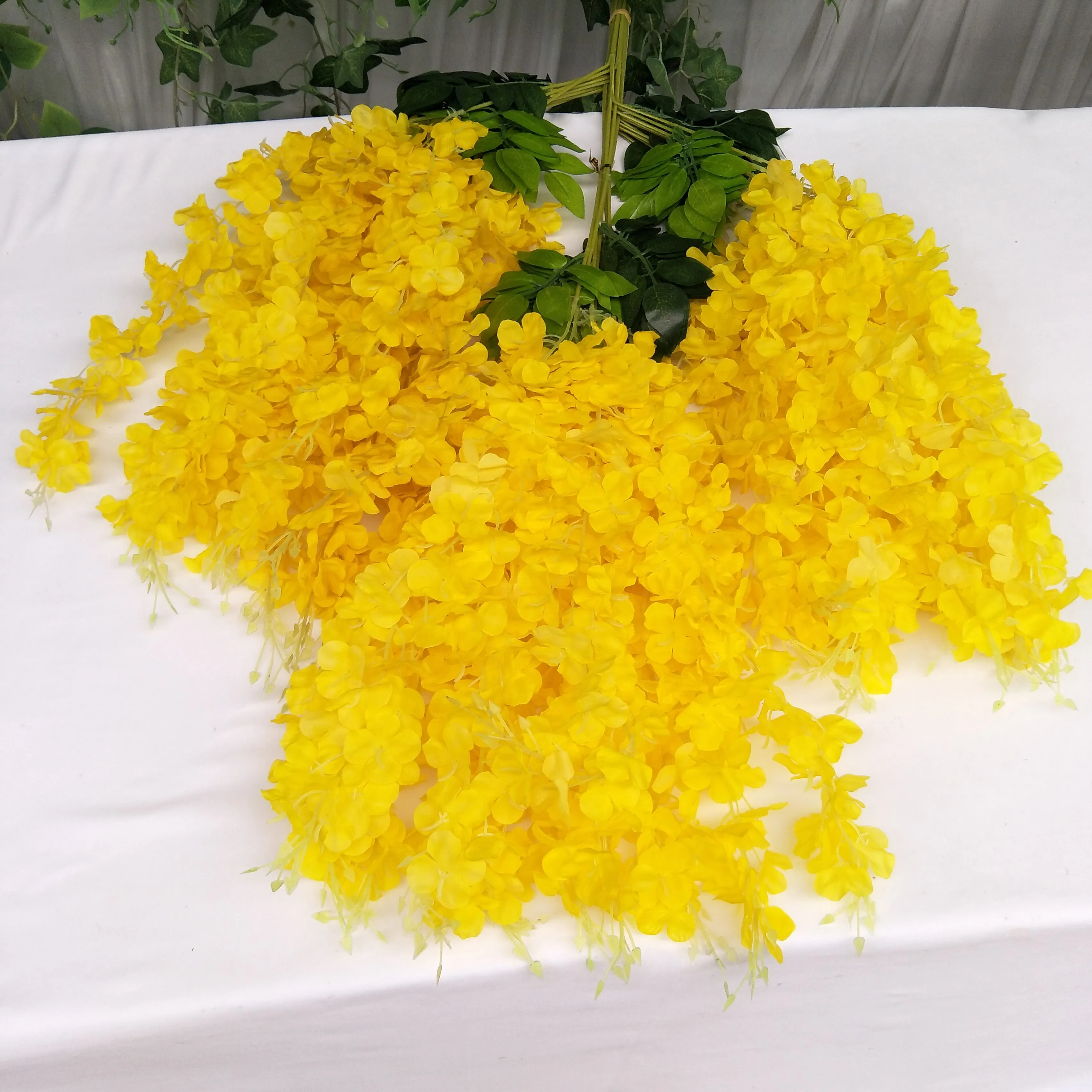 High Quality Wedding Decoration Artificial Wisteria Flowers Hanging For