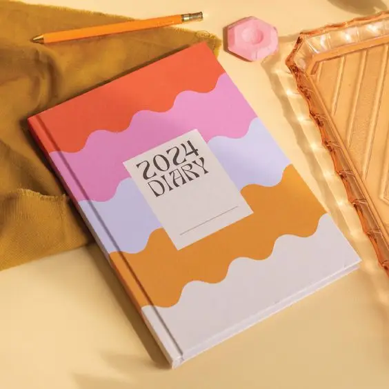 Customized Color Size Sheets Fringe Spiral Top Bound Spiral Notebook 6x9 Coiled Notebooks