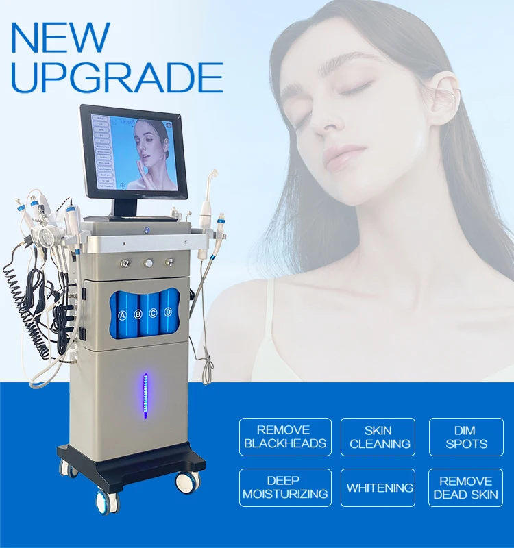 Hot Sale 14 In 1 Oxygen Jet Hydra Aqua Peel Facial Cleaning Face Skin Care Hydro Dermabrasion Machine