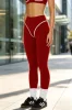 Leggings rosso vento