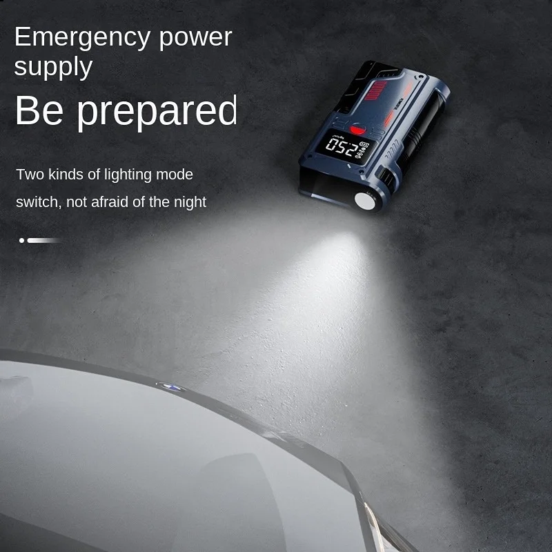 Portable Car Jump Starter with air Compressor Wireless Air Pump Emergency Start Power Bank Portable Car Air Pump - view 6