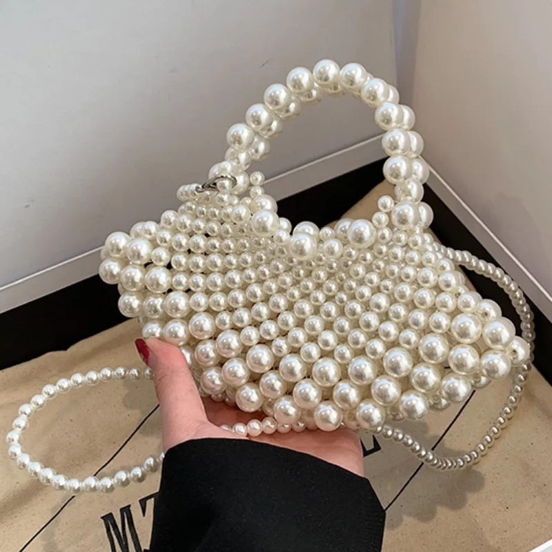 Summer Fashion Beading Pearl Bag Cluth Acrylic Design