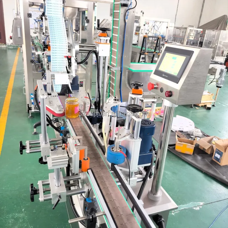 Automatic Food Bottles and Jars Filling and Capping Line for Chili Sauce, Honey, Ketchup, Peanut Butter, Jam factory