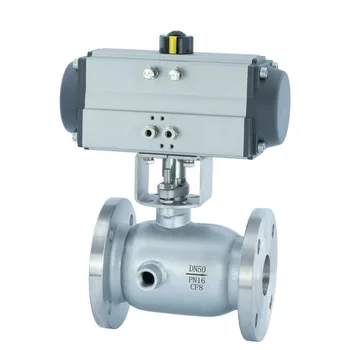 Pneumatic Stainless Steel Insulated Ball Valve