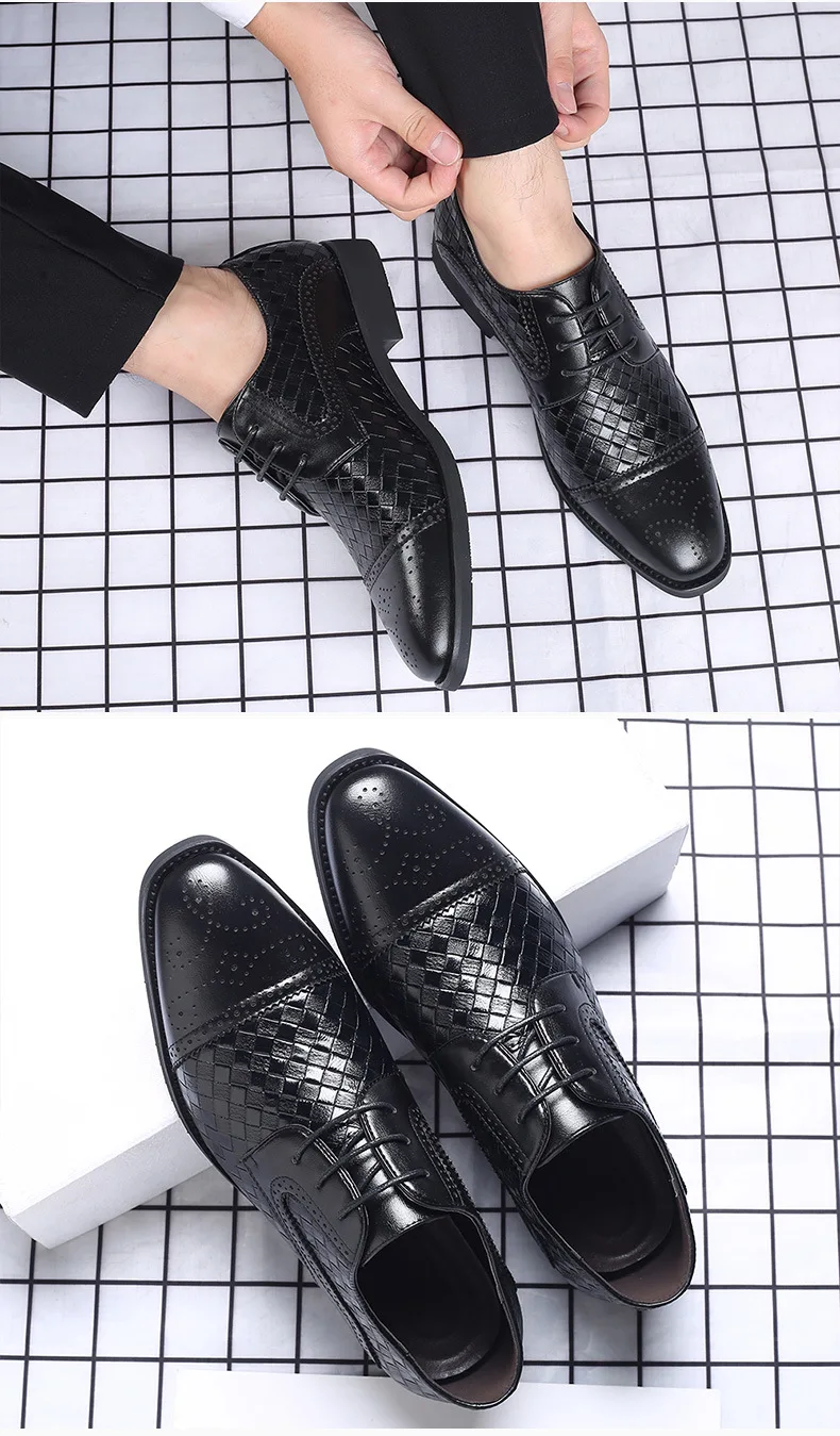 Ample New Arrival Fashion Italian Oxford Men Shoes Comfortable Lace Up ...