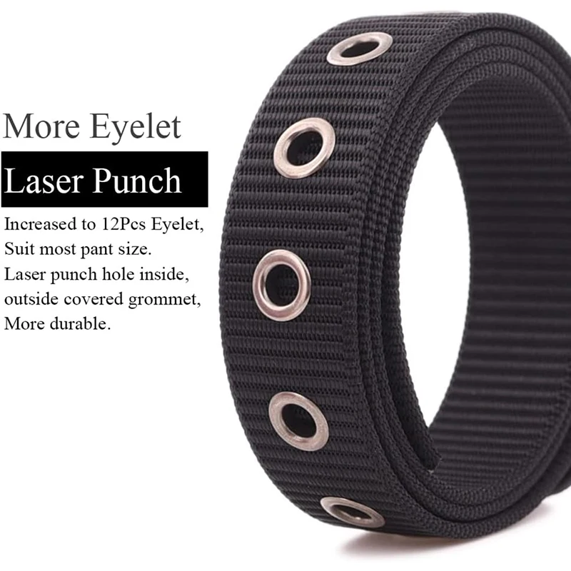 Training Durable Outdoors Thicken Nylon Web Belts Men Cut to Fit Wear-resistant Heavy Duty Tactical Work Belt