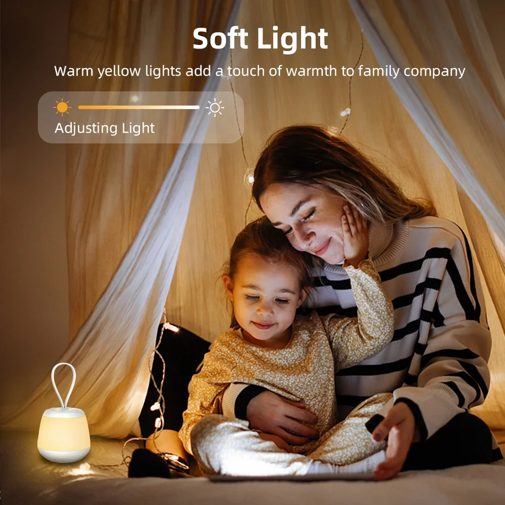 Hi-fid White Noise Machine Soothing Baby Night Light