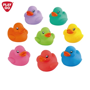 Playgo BATHING RAINBOW DUCKIES Mini Bath Duck set Mini colored rubber duck bath toy for children